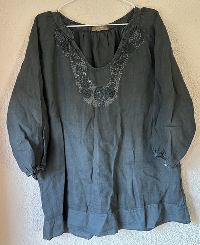Leinen bluse - leinen,